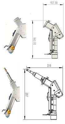 1000W 2000W 産業用レーザー洗浄頭 携帯型 多機能