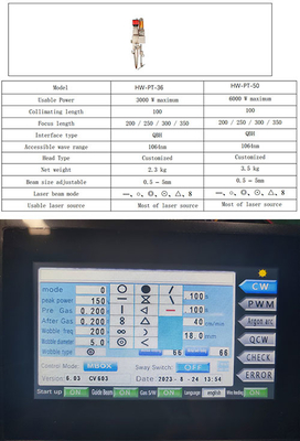 良い価格 小さな揺れるレーザー溶接頭 1000W ファイバーレーザー頭携帯 オンライン