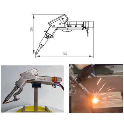 良い価格 4mm アルミニウムを溶接するための軽量ハンドヘルドシングルモーターレーザー溶接機 オンライン