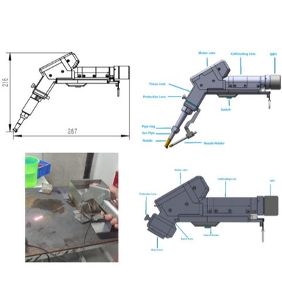 良い価格 Portable Laser Head 3-in-1 Laser Welding Equipment Supports Welding / Cleaning and Cutting オンライン